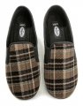 Rogallo 4320-022 hnedé kárované pánske zimné papuče | ARNO-obuv.sk - obuv s tradíciou