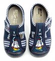 3F chlapčenské modré papuče loď 2K5-9 | ARNO-obuv.sk - obuv s tradíciou