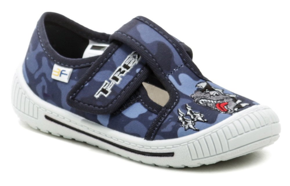 3F chlapčenské modré papuče T-Rex 3SK3-27 EUR 26