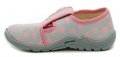 bar3Foot šedo ružová mašlička dievčenské papuče 3BT13-7 | ARNO-obuv.sk - obuv s tradíciou