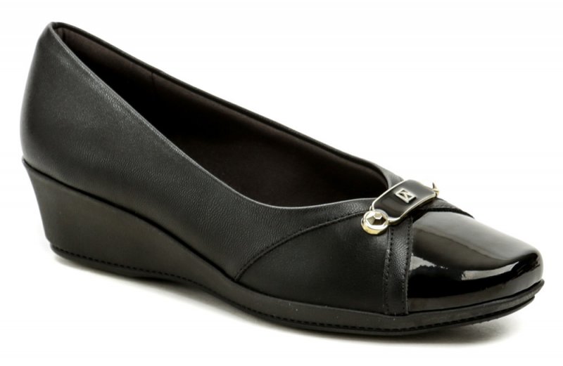 Piccadilly 143163-3 čierne dámske lodičky na kline | ARNO-obuv.sk - obuv s tradíciou