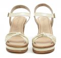 Tamaris 1-28342-28 béžové dámske sandále na kline | ARNO-obuv.sk - obuv s tradíciou
