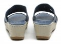 Wild 16312B modré dámske nazúvaky na kline | ARNO-obuv.sk - obuv s tradíciou