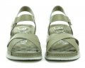 Wild 22056100B khaki dámske sandále na kline | ARNO-obuv.sk - obuv s tradíciou