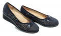 Mintaka 1610 modré dámske lodičky na kline | ARNO-obuv.sk - obuv s tradíciou