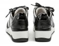 Jana 8-23703-28 čierne dámske poltopánky na kline šírka H | ARNO-obuv.sk - obuv s tradíciou
