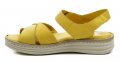 Wild 0228610B žlté dámske sandále na kline | ARNO-obuv.sk - obuv s tradíciou