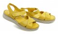 Wild 0228610B žlté dámske sandále na kline | ARNO-obuv.sk - obuv s tradíciou