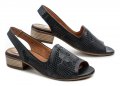 Wild 03460A modrá dámska letná obuv na podpätku | ARNO-obuv.sk - obuv s tradíciou