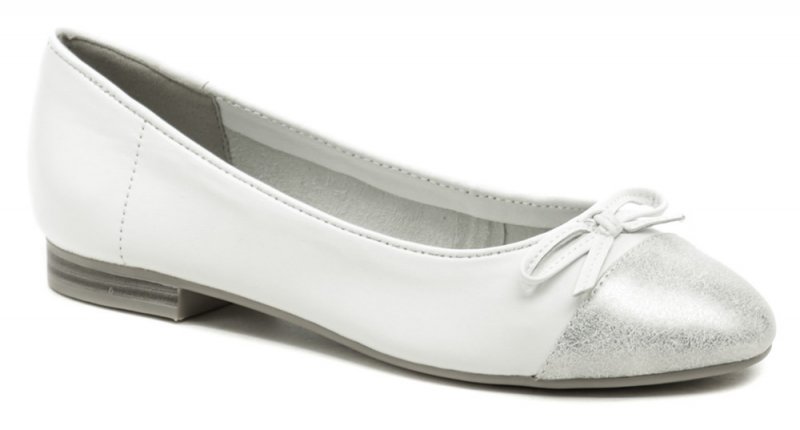 Jana 8-22150-28 biele dámske baleríny šírka H | ARNO-obuv.sk - obuv s tradíciou