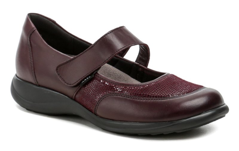 Axel AXCW062 vínové dámske poltopánky topánky šírka H | ARNO-obuv.sk - obuv s tradíciou