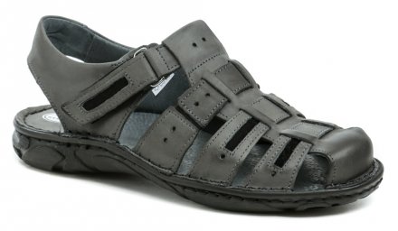 Pánska nadmerná letná vychádzková obuv typu poltopánky, vyrobená z pravej prírodnej kože.