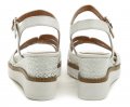 Tamaris 1-28243-28 biele dámske sandále na kline | ARNO-obuv.sk - obuv s tradíciou