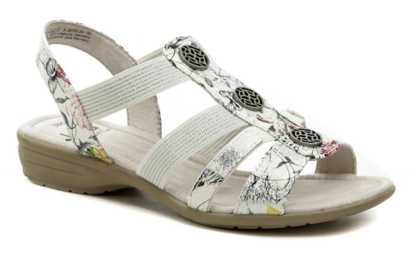 Jana 8-28165-28 biele dámske sandále šírka H | ARNO-obuv.sk - obuv s tradíciou