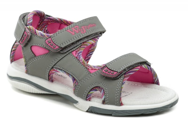 Wojtylko 5S40721 šedo ružové dievčenské sandálky | ARNO-obuv.sk - obuv s tradíciou