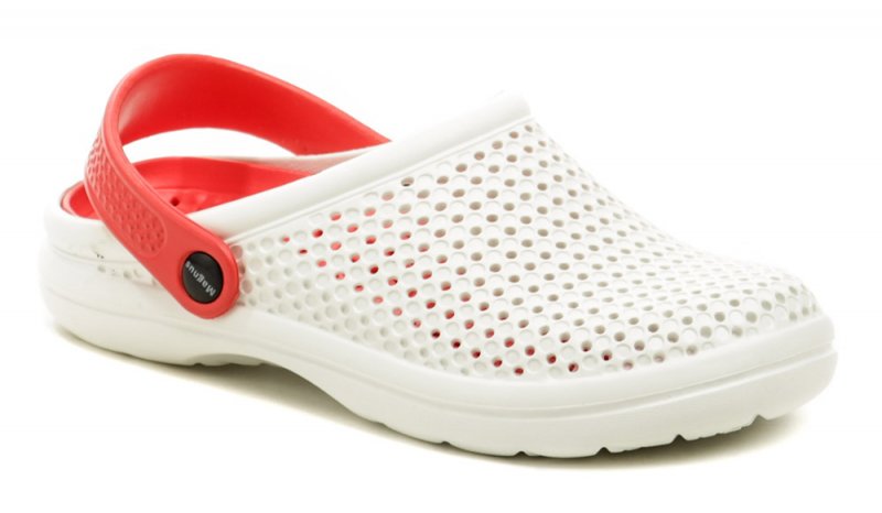 Magnus 59-0522-S9 bielo červené nazúvaky crocsy | ARNO-obuv.sk - obuv s tradíciou