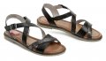 Jana 8-28115-28 čierne nadmerné dámske sandále | ARNO-obuv.sk - obuv s tradíciou