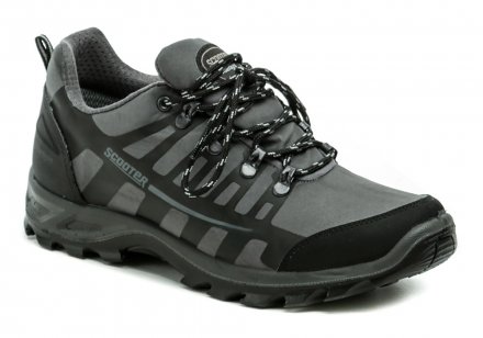 Celoročná trekingová obuv s membránou WATERTIGHT na šnurovanie šnúrkami, vyrobená z kombinácie syntetického a textilného materiálu.