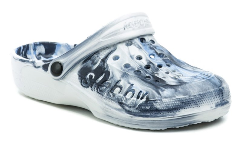 Slobby 291-0041-S2 bielo modré nazúvaky | ARNO-obuv.sk - obuv s tradíciou