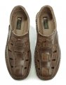 Bukat 276 tmavo hnedé pánske letné poltopánky | ARNO-obuv.sk - obuv s tradíciou