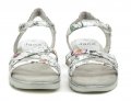 Jana 8-28660-28 biele kvetové dámske sandále šírka H | ARNO-obuv.sk - obuv s tradíciou