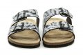 Bio Walker 704509 čierno biele šľapky | ARNO-obuv.sk - obuv s tradíciou