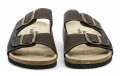Bio Walker 704101 čierno hnedé pánske šľapky | ARNO-obuv.sk - obuv s tradíciou