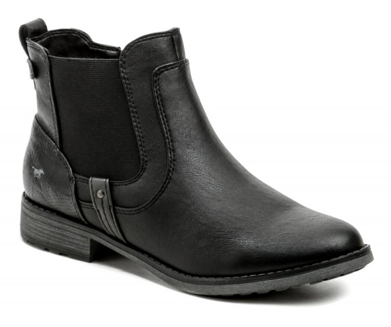 Mustang 1265-522-9 čierne dámske poltopánky | ARNO-obuv.sk - obuv s tradíciou
