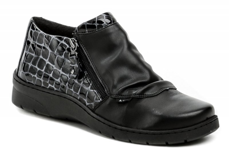 Axel AXCW179 čierne dámske zdravotné poltopánky | ARNO-obuv.sk - obuv s tradíciou