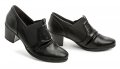 Jana 8-24462-29 čierne topánky na podpätku šírka H | ARNO-obuv.sk - obuv s tradíciou