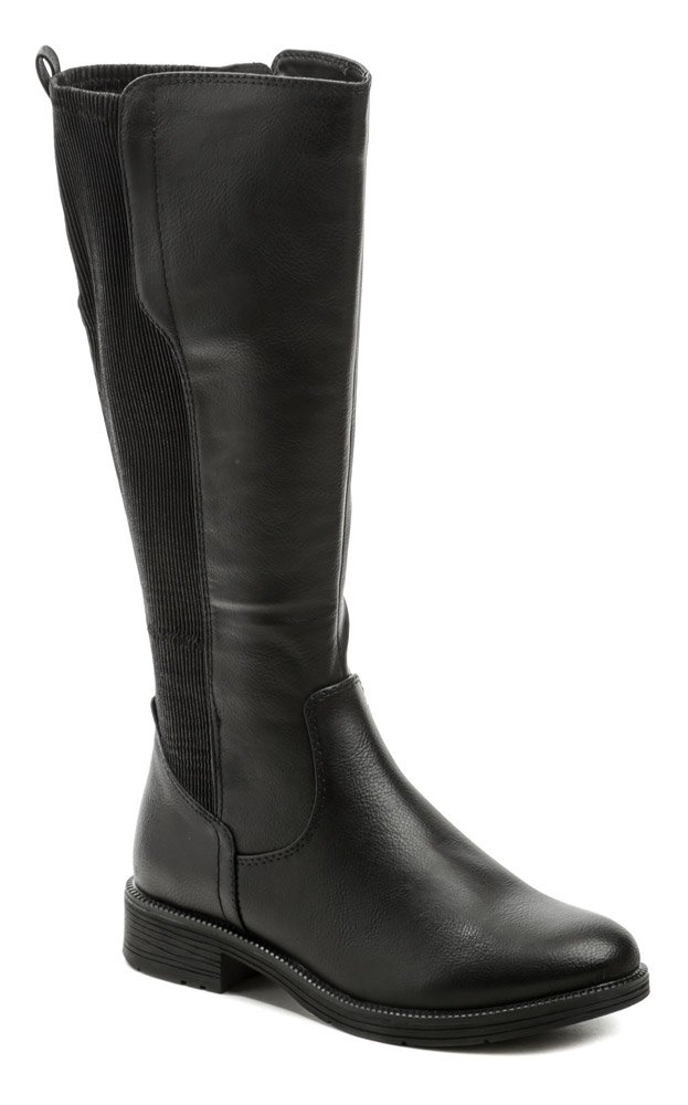 Jana 8-25560-29 čierne dámske čižmy šírka H EUR 37