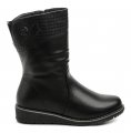 Scandi 262-0151-A1 čierne dámske zimné topánky | ARNO-obuv.sk - obuv s tradíciou