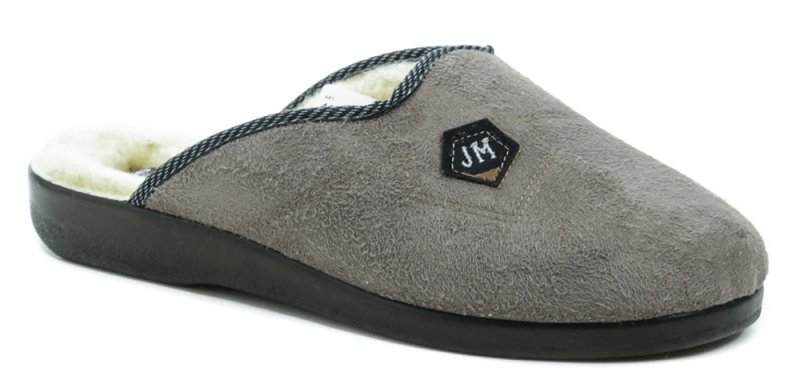 Rogallo 4110-007 šedé pánske zimné papuče | ARNO-obuv.sk - obuv s tradíciou