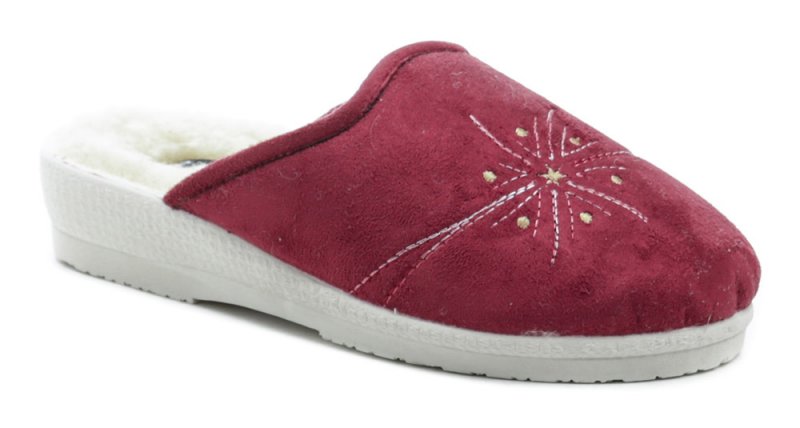 Rogallo 3360-101 bordó dámske zimné papuče | ARNO-obuv.sk - obuv s tradíciou