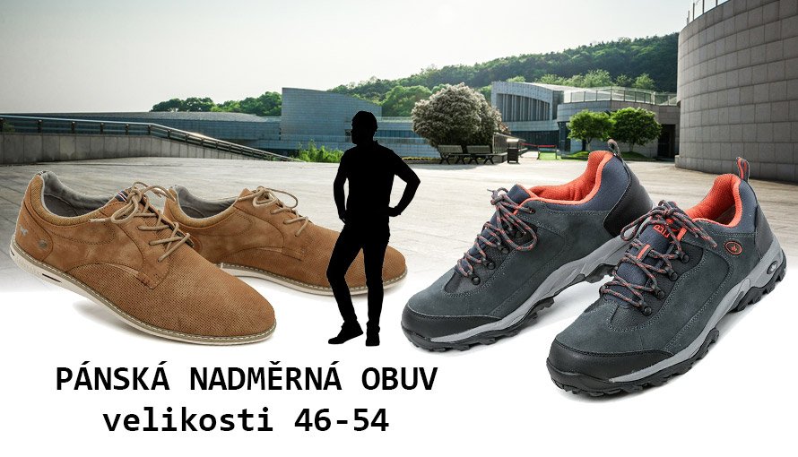 Pánska nadmerná obuv