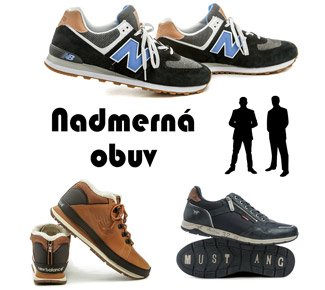 Nadmerná pánska obuv